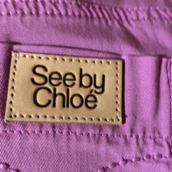 See by Chloe casual pants lavender size 8 - Picture 4 of 10